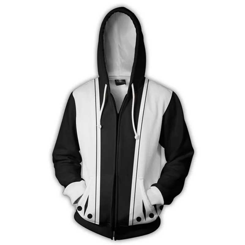 Japanese anime BLEACH Kenpachi Zaraki Kurosaki Ichigo hoodie Sweatshirt Cosplay Coat Jumper Sweatshirt Z250529