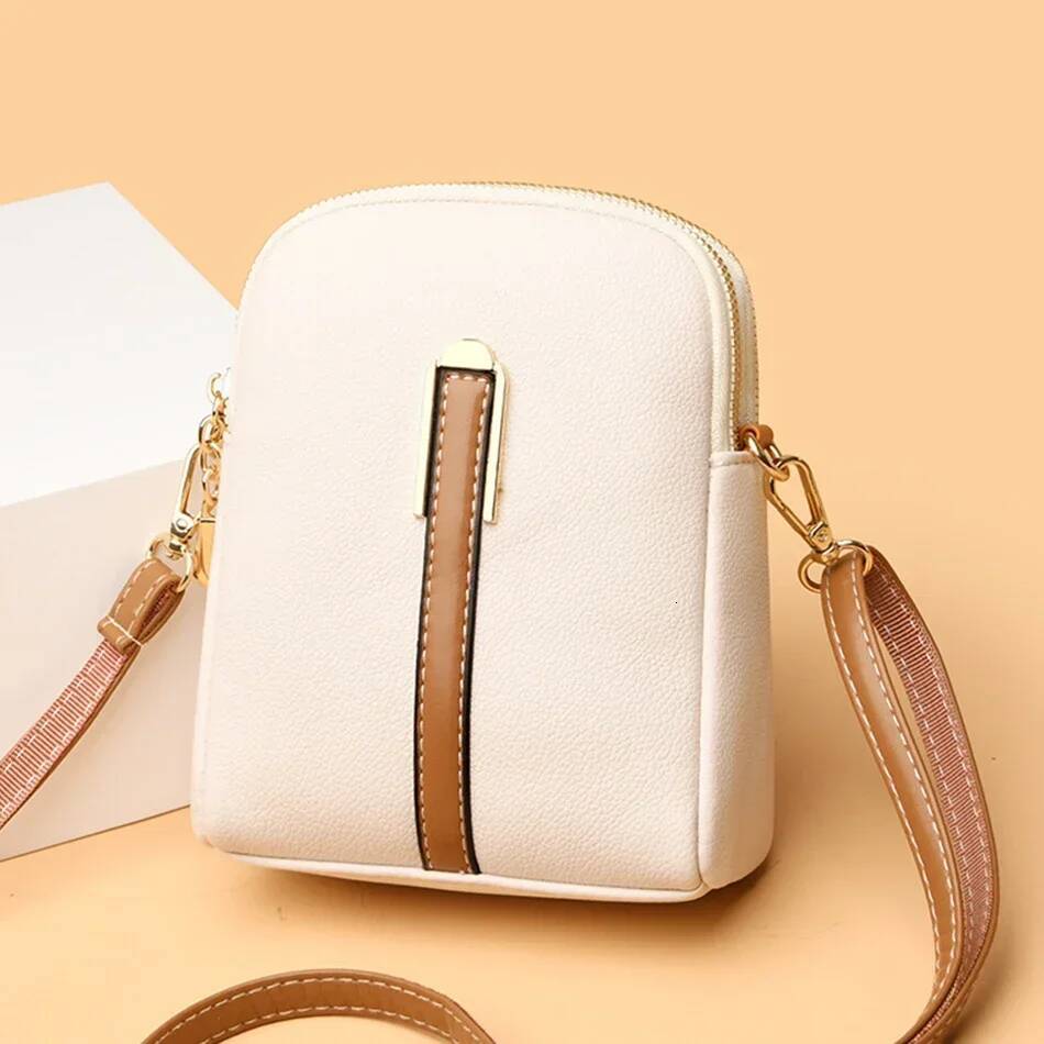 2024 New Designer Female Phone Small Shoulder High Quality Leather Crossbody Bags For Women Fashion Purse Messenger Bag