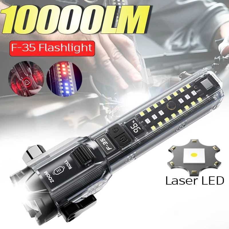 Portable Rechargeable LED Flashlights High Power LED Tactical Flashlight Telescopic Zoom Torch Lamp Outdoor Camping Fishing XJ250529