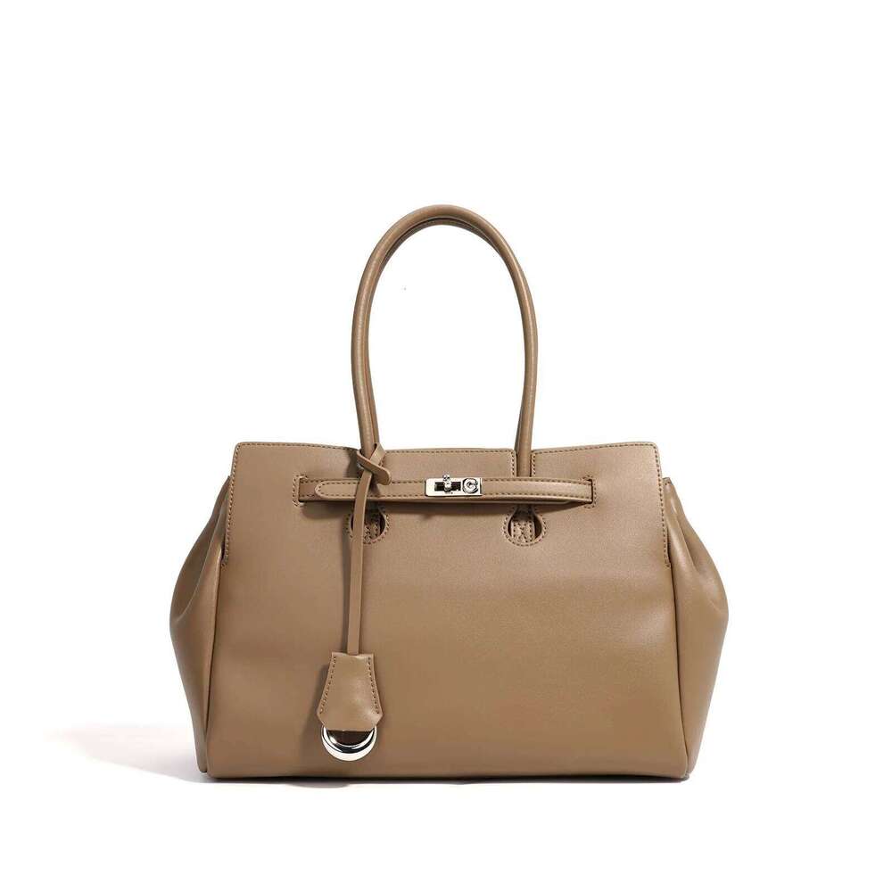 Handbag Large Capacity Tote Real Leather Commuter Women's Designer Bag Shoulder High End Female Bags