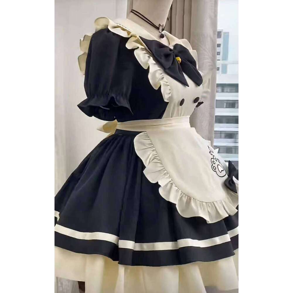 Lolita Dress Maid Bow Outfit Cosplay Costumes Kawaii Women Housemaid Sexy Dresses