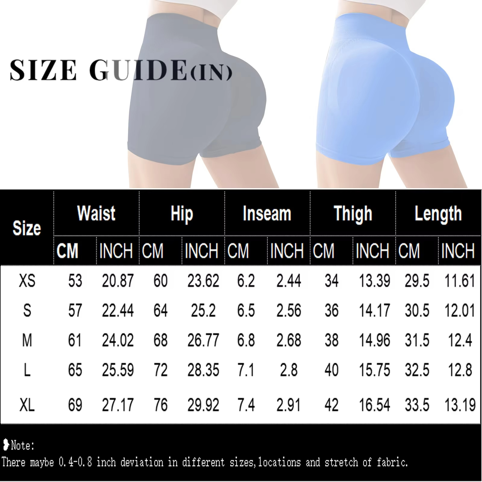 Short Gym Woman High Waist Fitness Training Yoga Clothing Running Butt Lifting Workout Leggings Cycling Sports Shorts Fashion Low Waist Women Impact S
