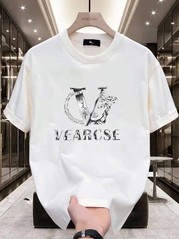 Designer clothing Premium Men's Cotton T-Shirt - 2025 Summer Korean Style Casual Round Neck Short Sleeve Tee WIth Free SHipping