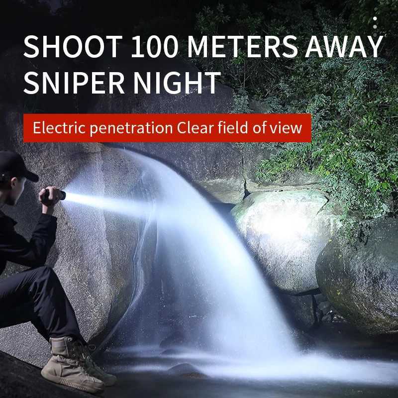 SuperFire MI80 Portable Led Flashlight Super Bright EDC Torch 160M long-range Aluminum alloy Camping Outdoor Fishing LanternXJ250529