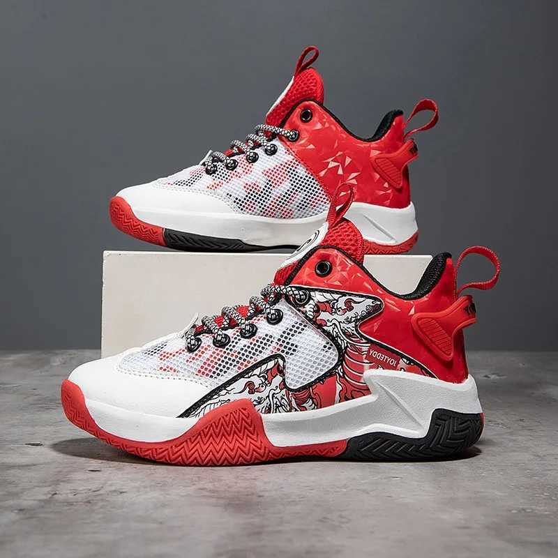 Children Boys Basketball Sneakers Youth Children Boys Non-slip Wear-resistant Sports Shoes Lightweight Kids Students Shoes W250529
