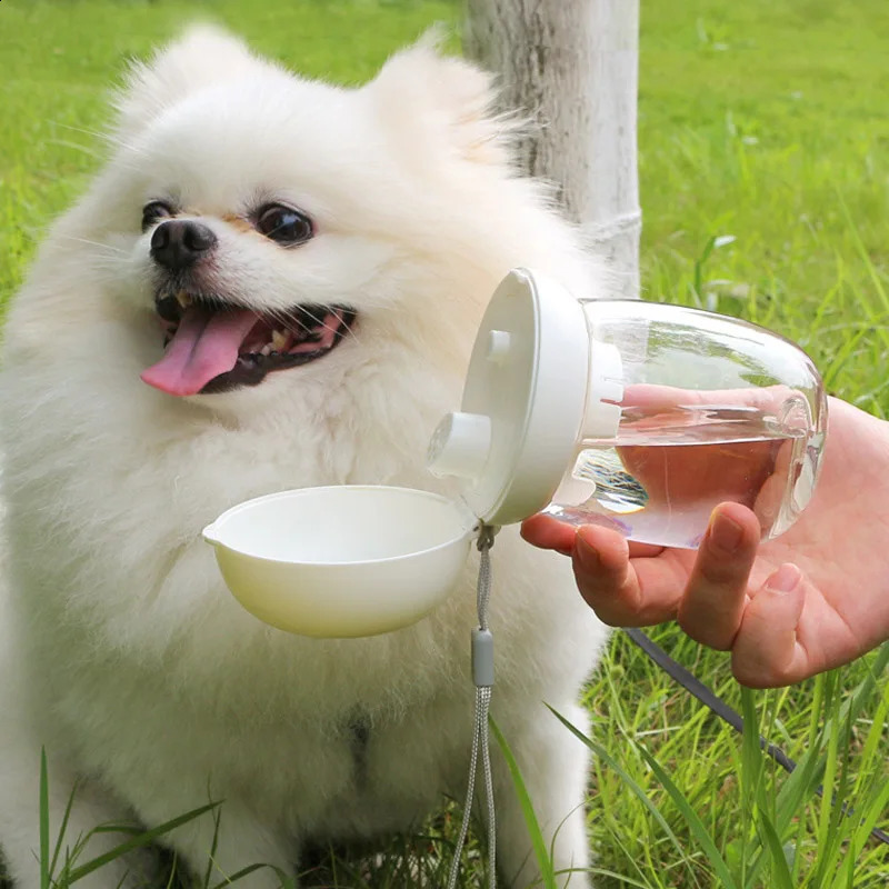free shipping Portable Water Bottle For Dogs Cat Leakproof Walking Bowls Outdoor Drinker Travel Drinking BowlDog Supplies 250528