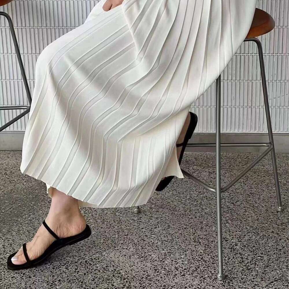 Sheepskin Version ~ Suede Niche Simple One-Strap Sandals for Women 2025 Summer Square Toe Flat Shoes Outdoor Slippers