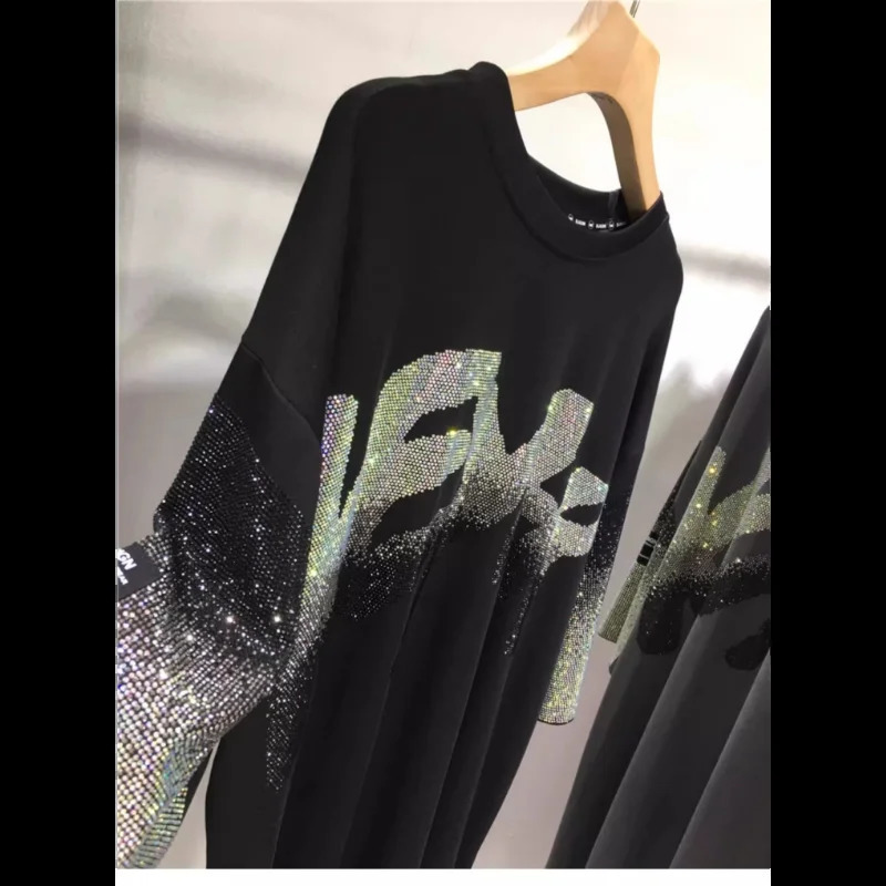 Diamonds Letter Street Fashion Plus Size Tops Crew Neck Loose Europeans American Style Womens Tshirts Summer Short Top 250519