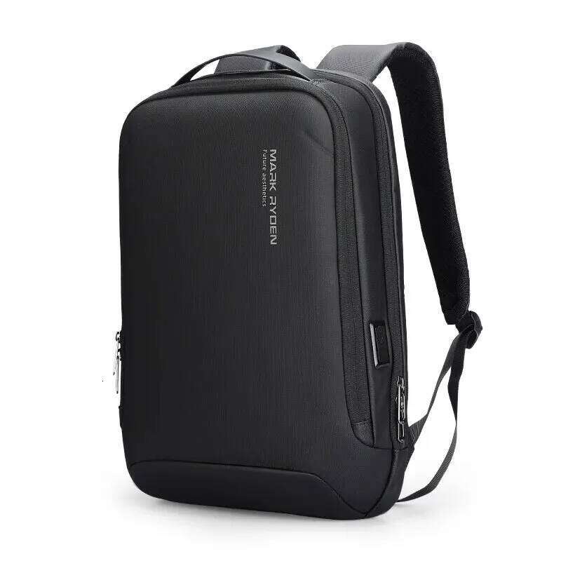 MARK RYDEN Slim Laptop for Men Business Minimalist Backpack YKK Zipper Scratch Resistant With USB