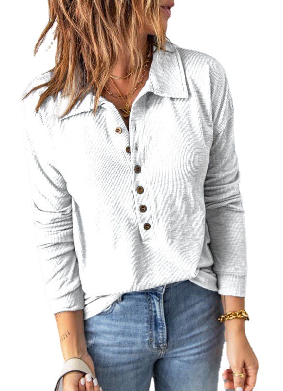Designer Clothing Fashion Shirt Summer New Women's Collar Button Top Long Sleeved Shirt 2025 New Casual Trend