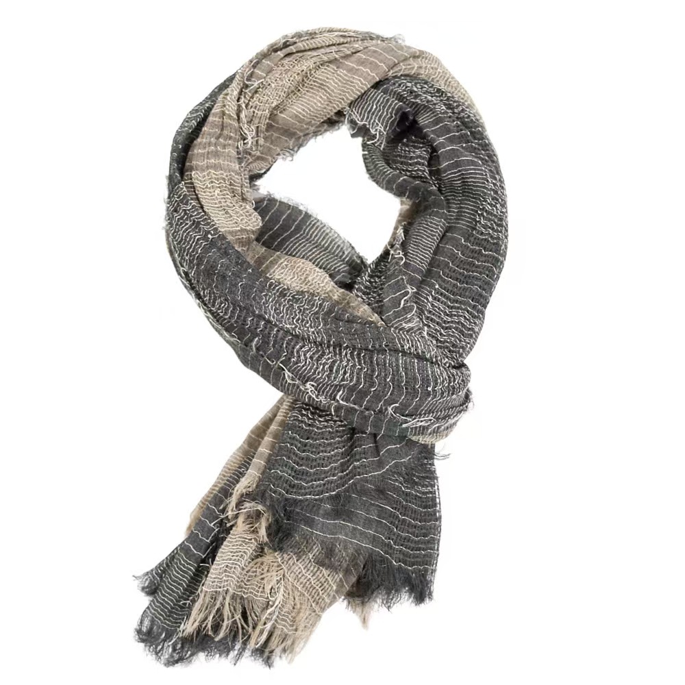 HHHH winter men's striped yarn-dyed new scarf British style tassel men's scarf