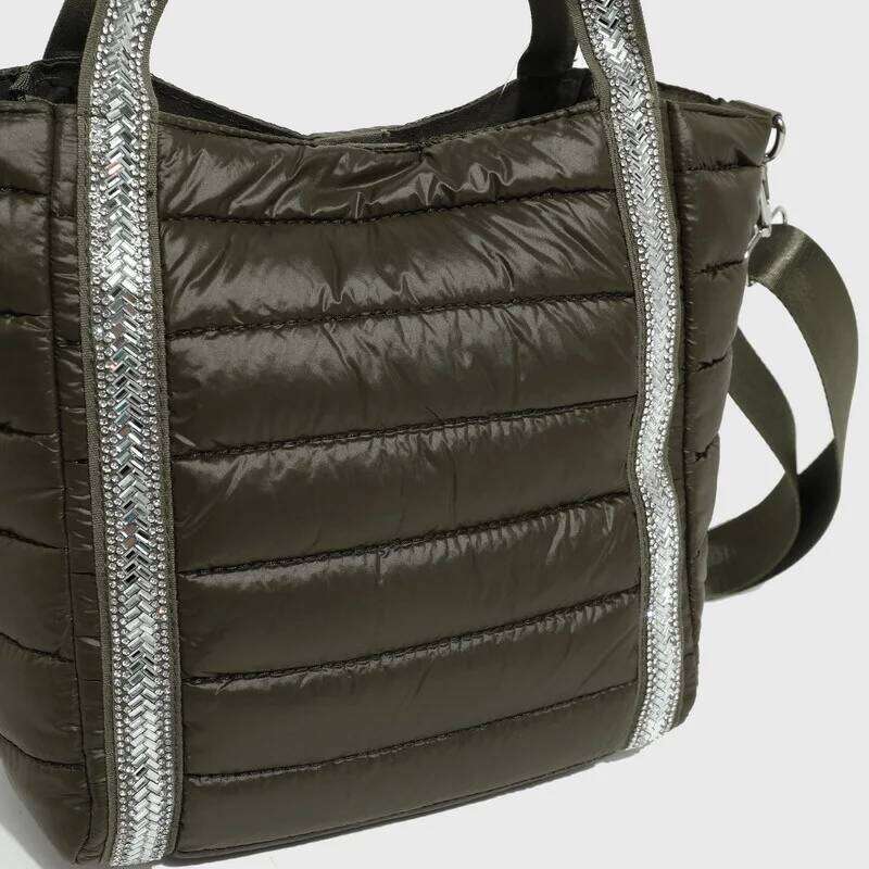Women's Bags Designer Dias Quilted Shoulder Cotton Padded Women's Bag Nylon Soft Crossbody Bags For Women Handbag Bucket Shopper Tote