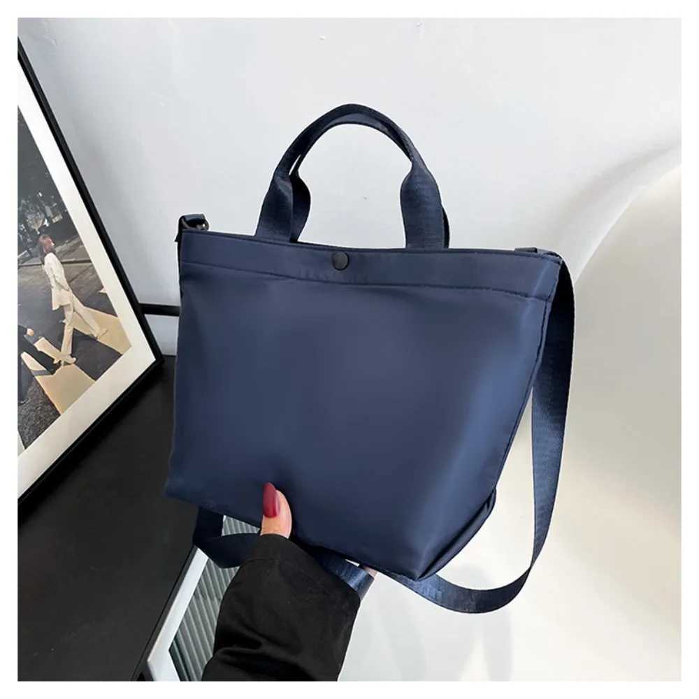 Vintage 2024 Yeni Byk Kapasiteli anta Kadn Naylon Kuma Omuz antas Kore Basit PU apraz anta Kadn antalar Tote anta XJ2520528