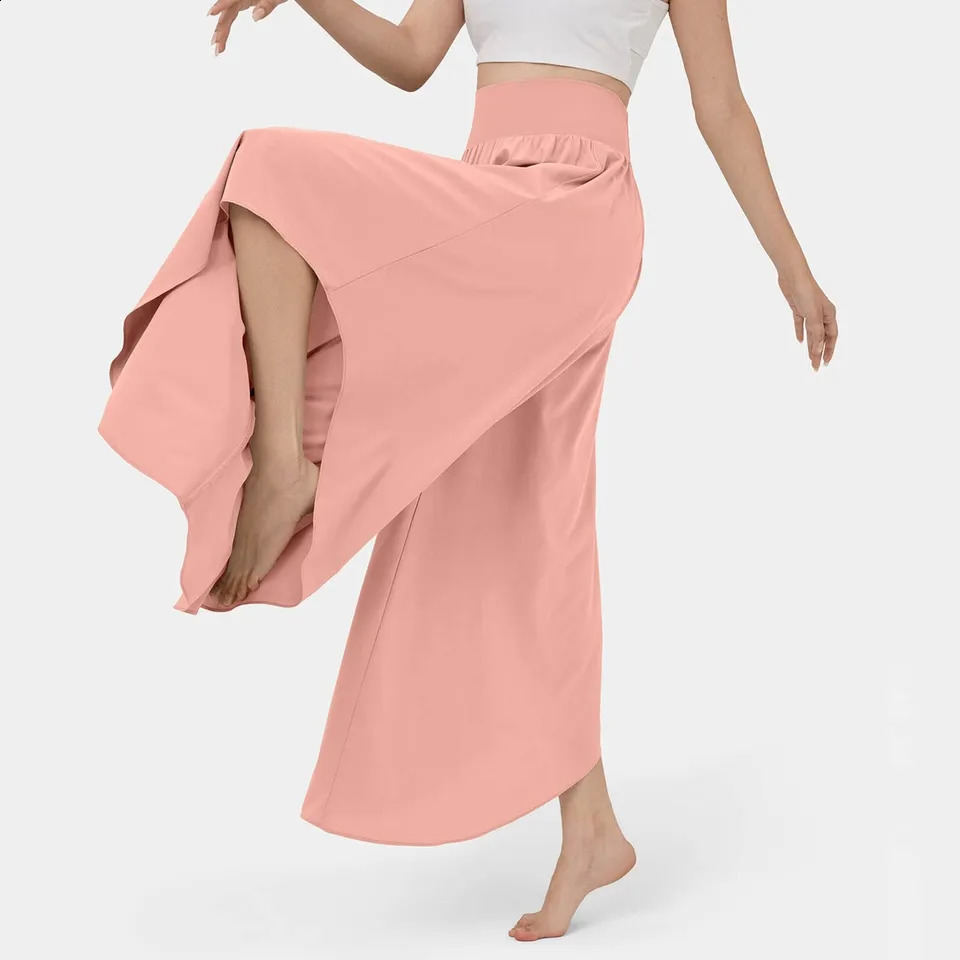 Women Wide Leg Pants High Waisted Yoga Hippie Casual Wear Boho Beach Palazzo Pants Women Jogging Trousers Korean Chiffon 250529Z