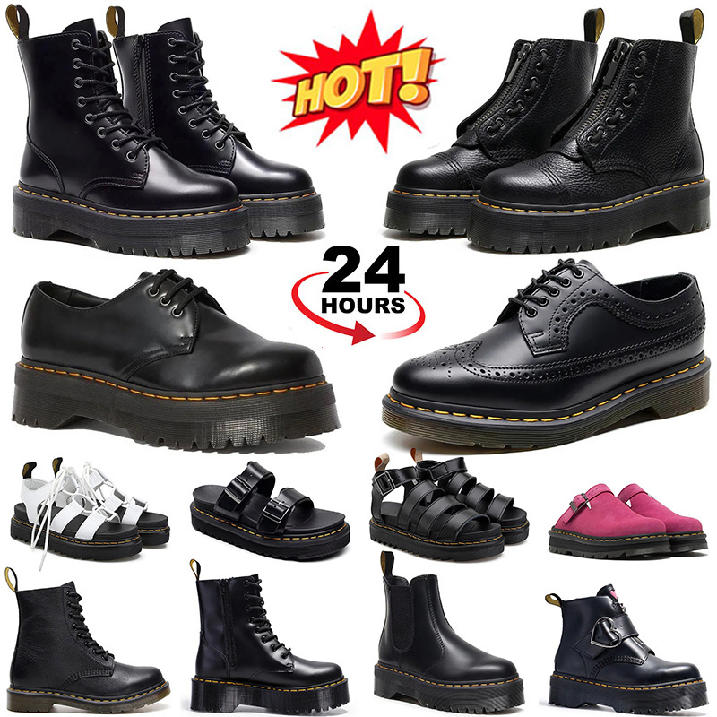 designer boots martin sandals slides clogs martins white slippers sliders for mens womens martens sandale chelsea platform shoes