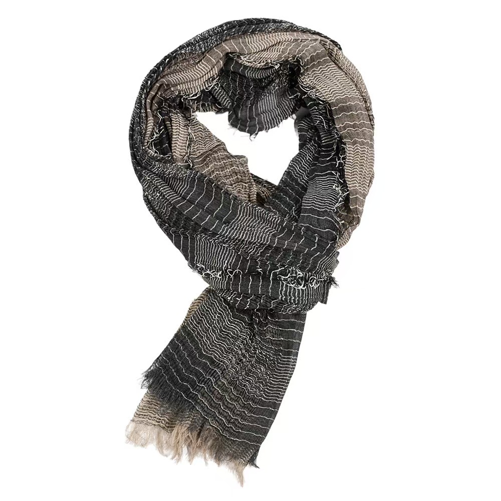 HHHH winter men's striped yarn-dyed new scarf British style tassel men's scarf