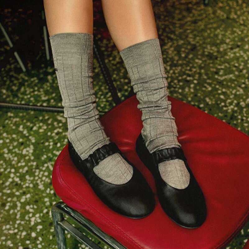 Genuine Leather Korean Style Round Toe Shallow Mouth Pleated Strap Mary Jane Shoes for Women 2025 Spring Summer Ballet Flats