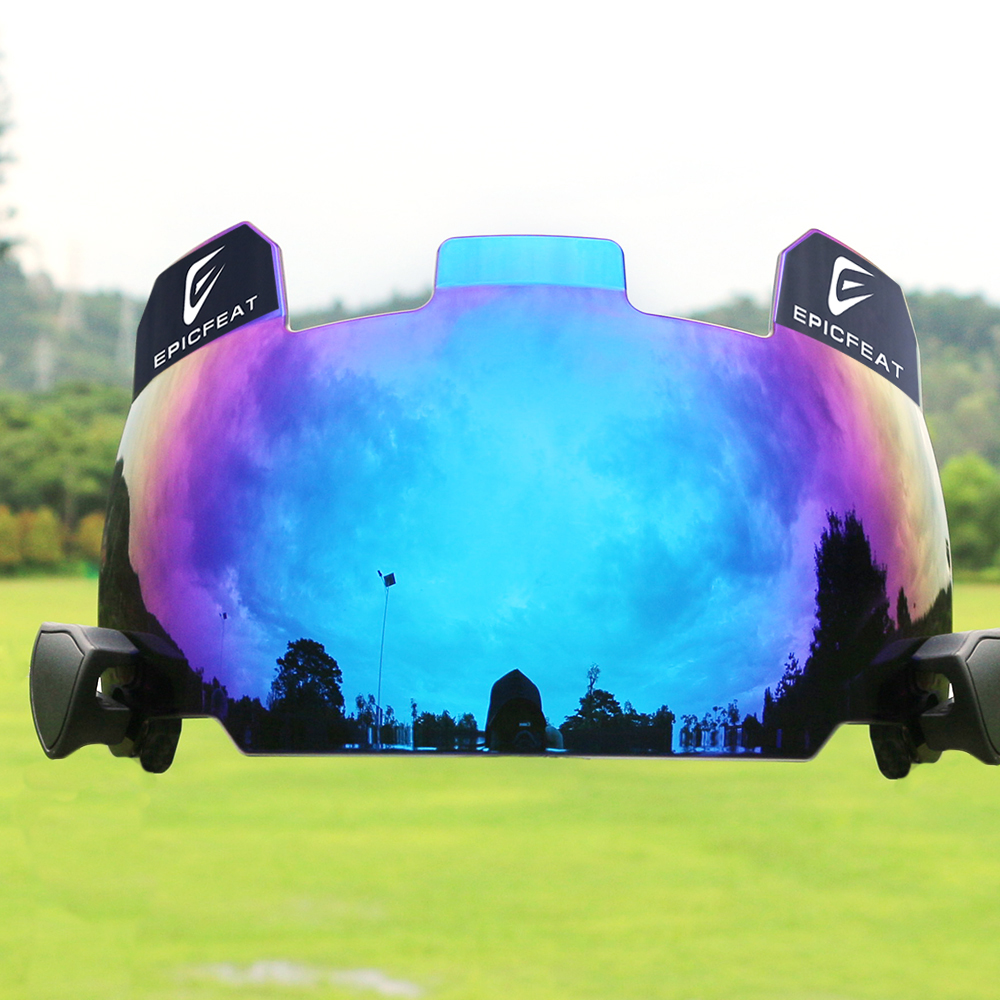 Football mask Universal One Size Fits All American Football Helmet Sun Visor with Spherical Mirror
