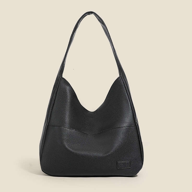 Large Capacity Bag For Women, New Textured Tote College Student Shoulder Simple Casual Bag, Trendy B5
