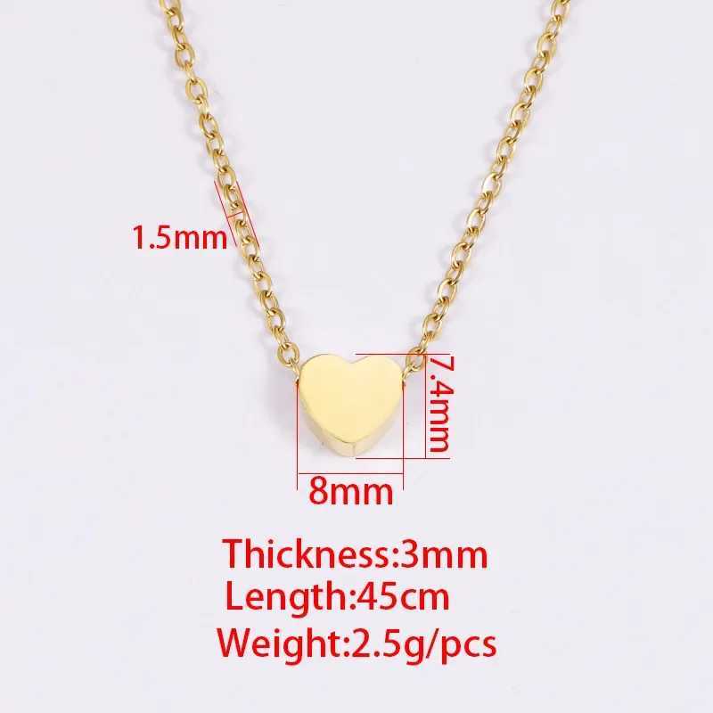 New Arrival K Gold Plated Heart Necklace | Silver Plated Necklace Cute Dainty Love Pendant Necklaces for Women Gift for Girls Gift for Women V250618