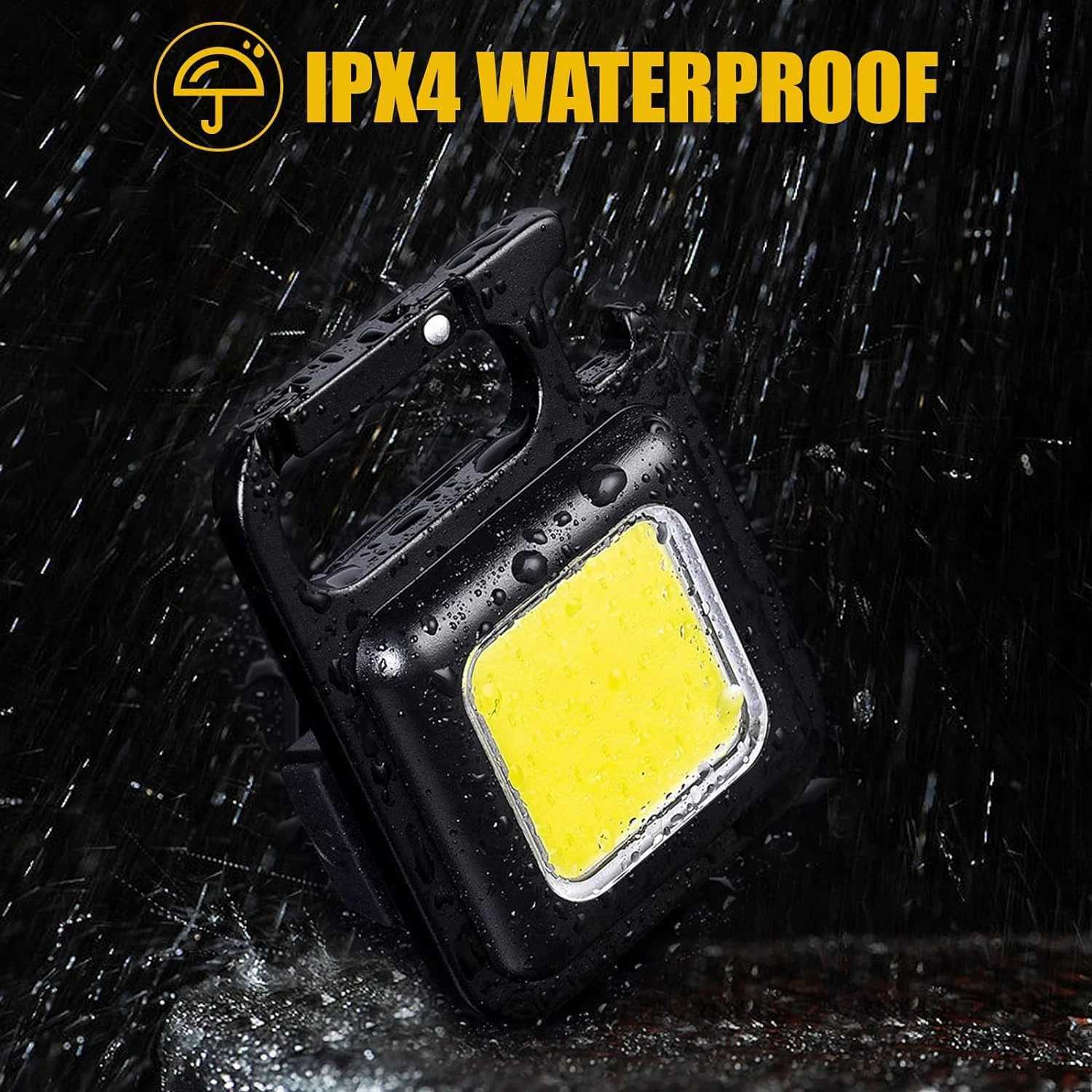 Mini Keychain Light COB Work Light Portable Waterproof Flashlight Pocket Lamps Ultra Bright Flashlight Camping Lights CorkscrewXJ250529