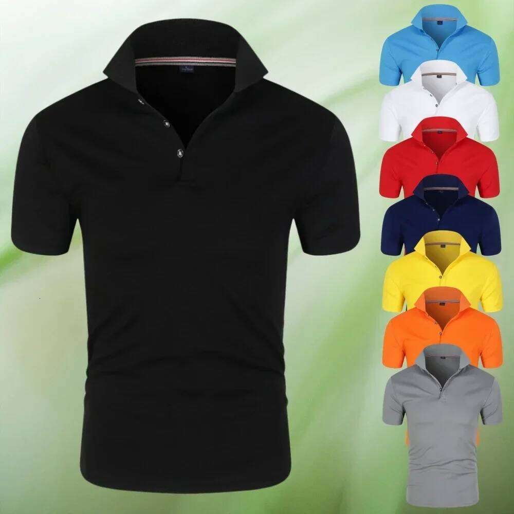 Men's Short Sleeve T-Shirt, Fashion Streetwear, Polo S-4XL, Casual Lapel Sweater, Breathable, Summer New Arrival