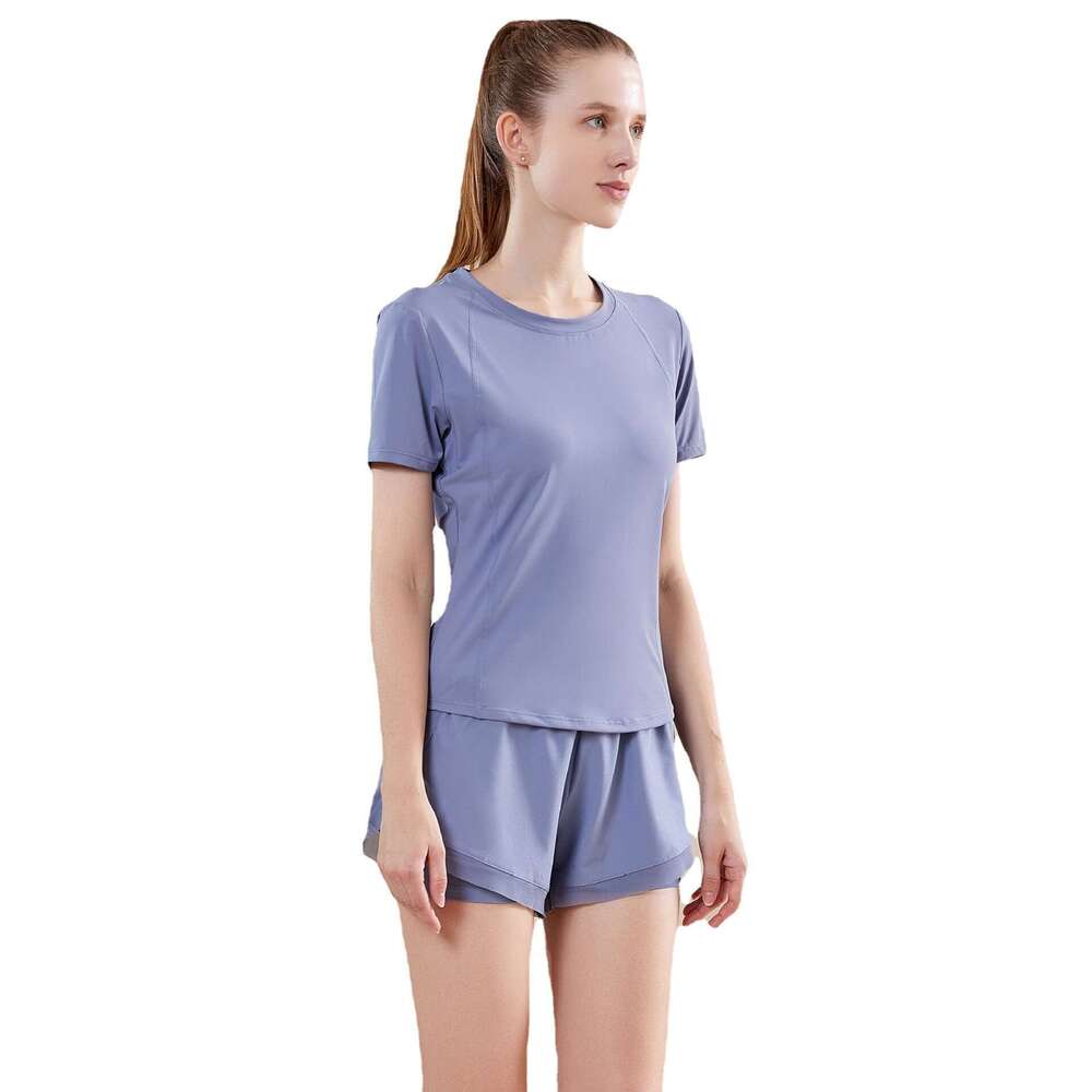 High Quality Sports Yoga Clothes, Summer Quick Drying And Slimming Running, Sports Training And Fitness Clothes, Two-piece Yoga Set For Women, Free De