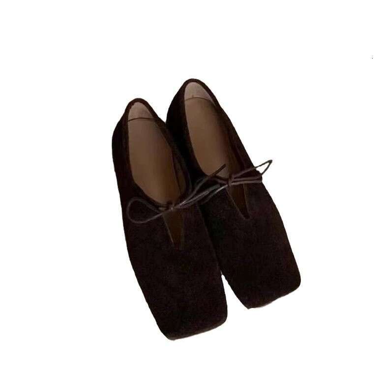 French Style Niche Square Toe Bowknot Flat Ballet Shoes Women Spring Autumn New Mary Jane Loafers