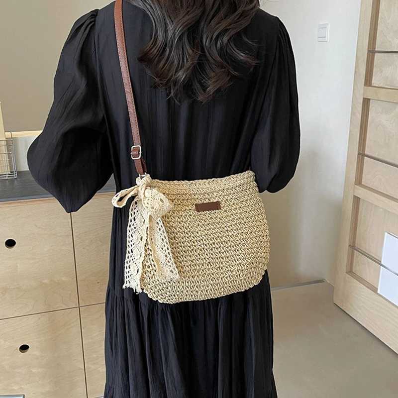 Ladies Fashion Summer Straw Crossbody Bag Women Beach Holiday Shopping Woven Shoulder Purses XJ2520528