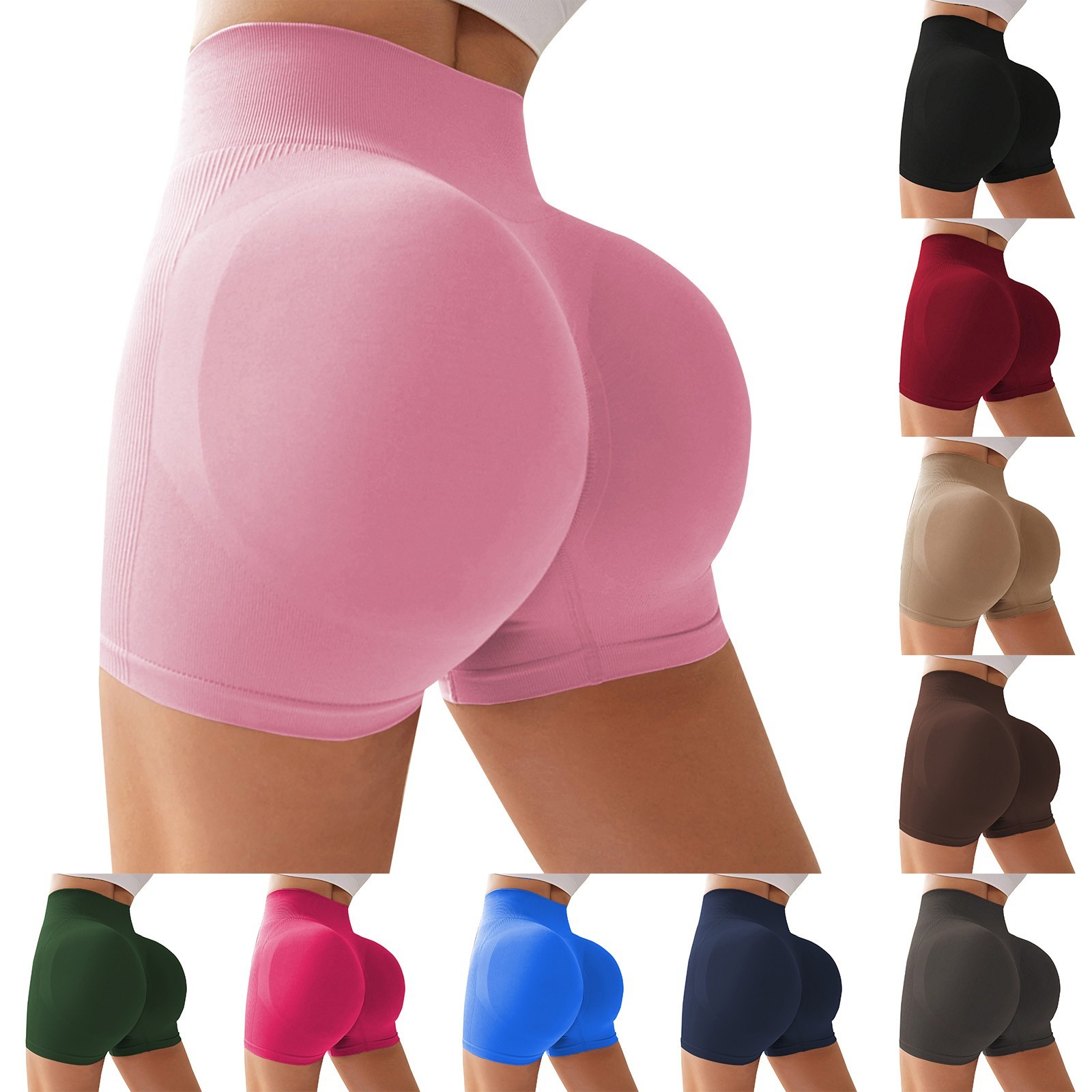 Short Gym Woman High Waist Fitness Training Yoga Clothing Running Butt Lifting Workout Leggings Cycling Sports Shorts Fashion Low Waist Women Impact S
