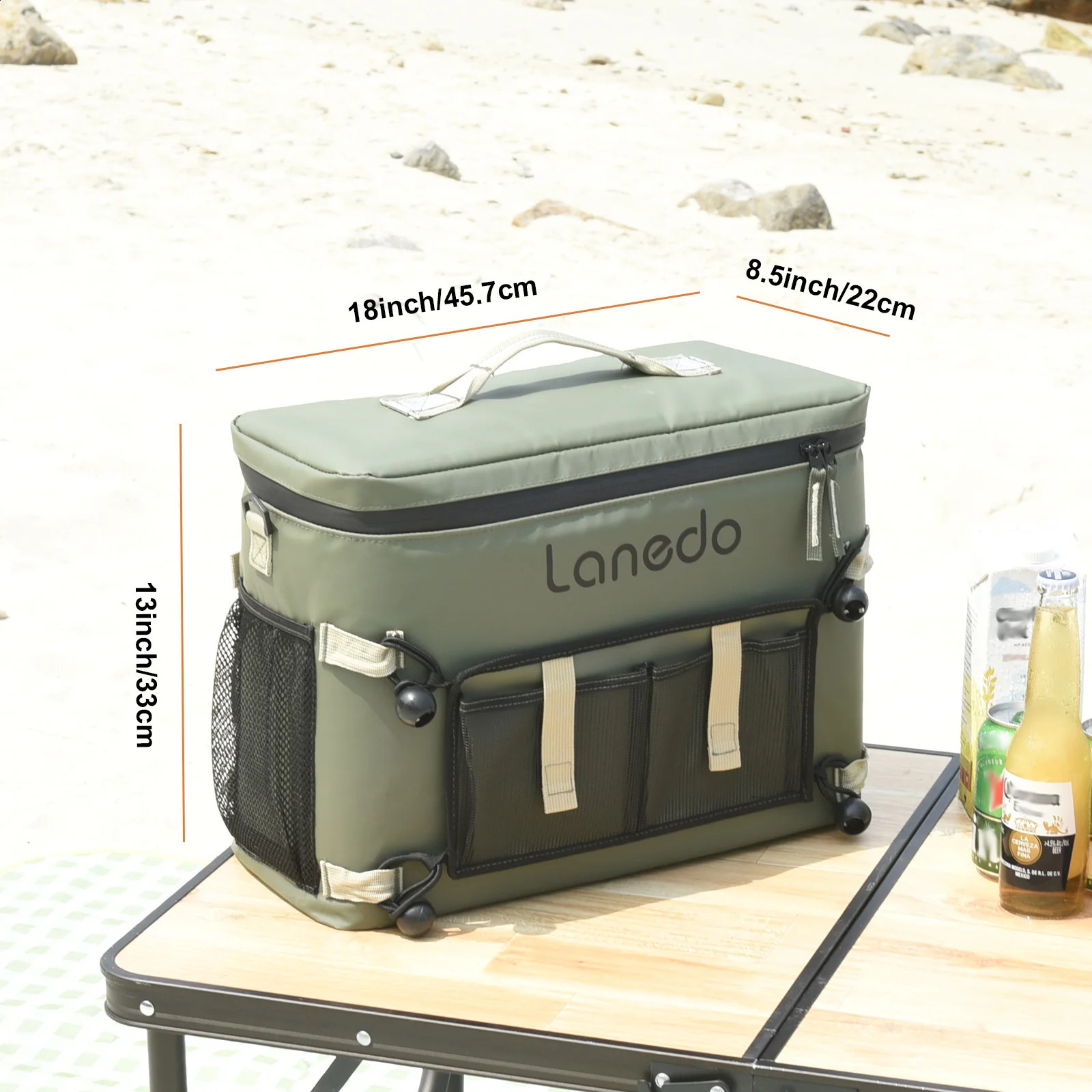 Leakproof Outdoor Camping Insulated Unisex Lunch Bag Water Cooler Bag 250528