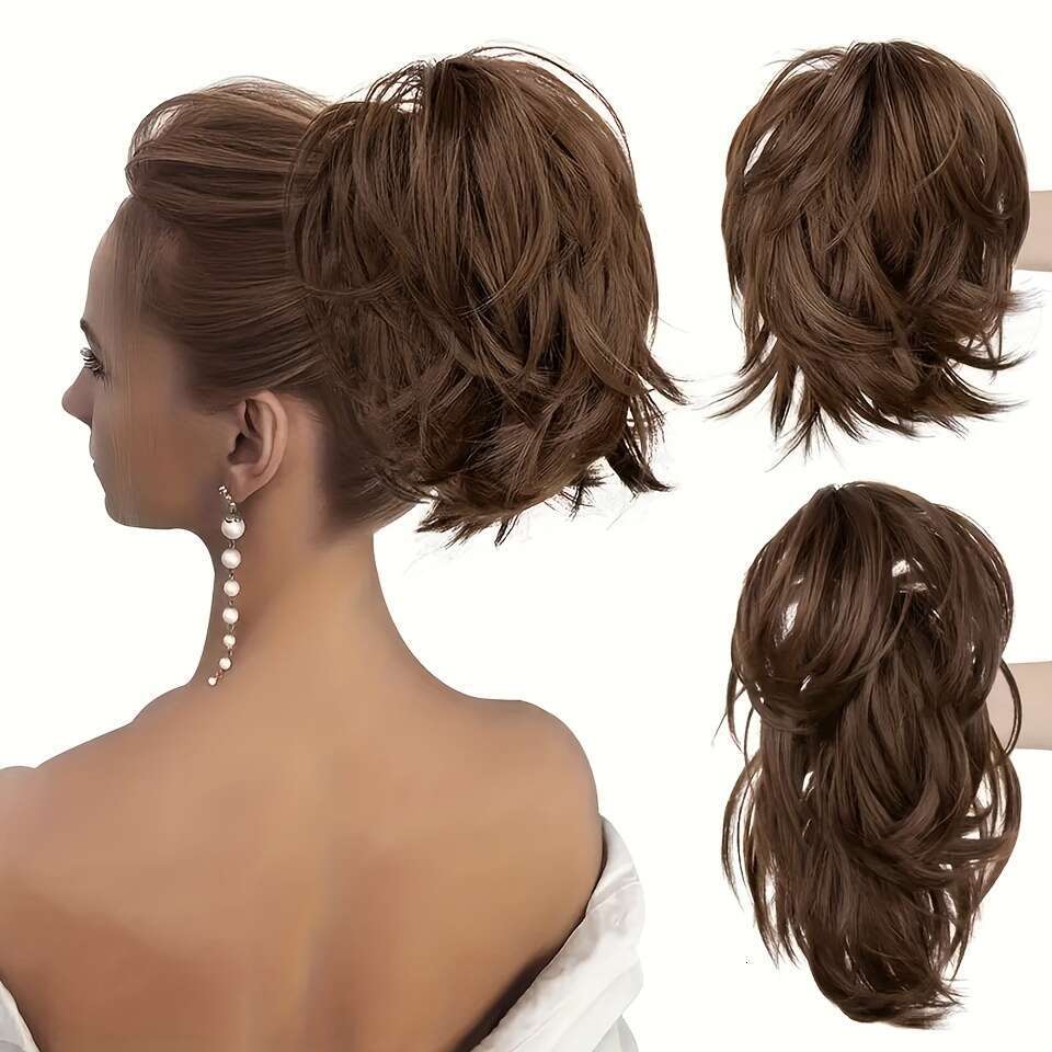 Fashion Women's Ponytail Extension with Bendable Metal Wire Piece Includes Claw Clip - Suitable for All Hair Types