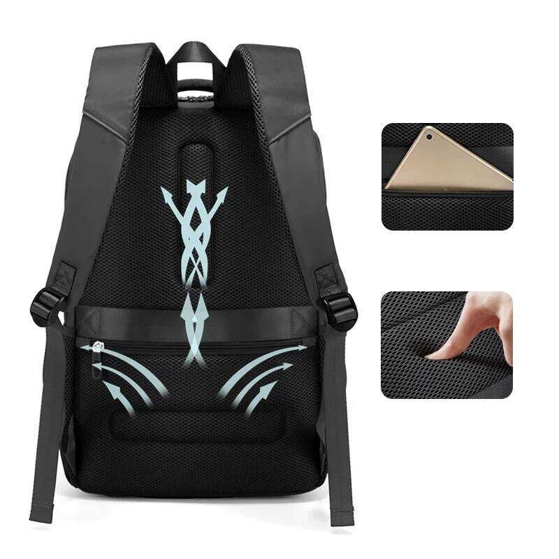 BANGE Large Capacity Men Backpacks for 15.6 Laptop Business Travel Women Backpack Waterproof School Bags with Mesh Side Pockets