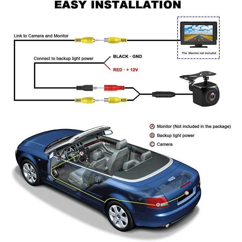 Car dvr GM Car Carry Front View Camera HD Night Vision CCD Backup Image Camera R250529