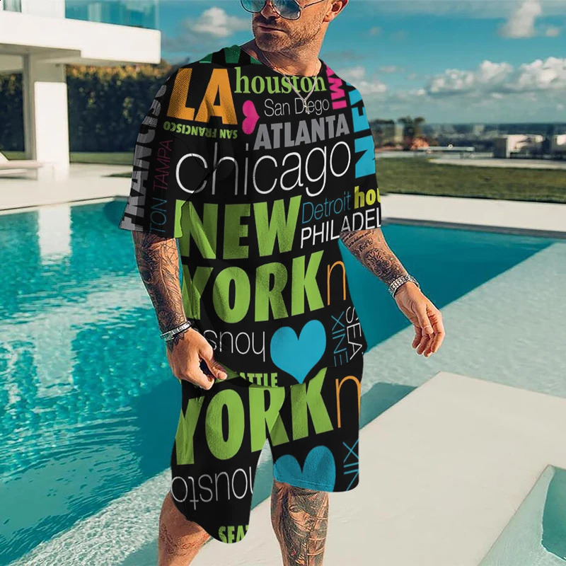 2024 Summer Mens and Womens Suits Casual Fashion Loose Comfort Breathable American Trend Printing 250520Z