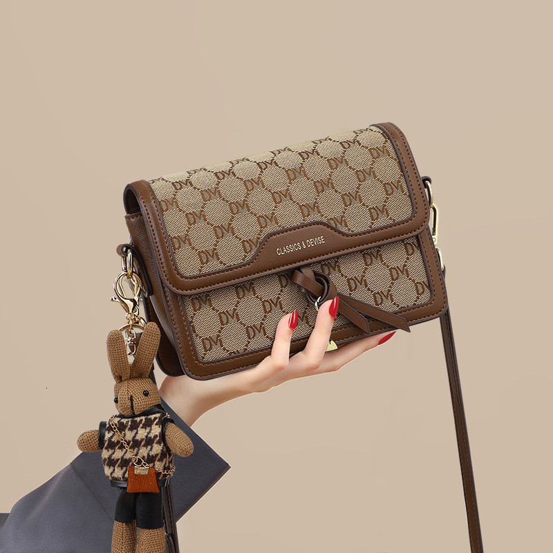New Shoulder Bag, Women's Crossbody Bag, 2025 Small Square Bag, Fashionable High-end Luxury Bag, Multifunctional Designer Bag, Handbag