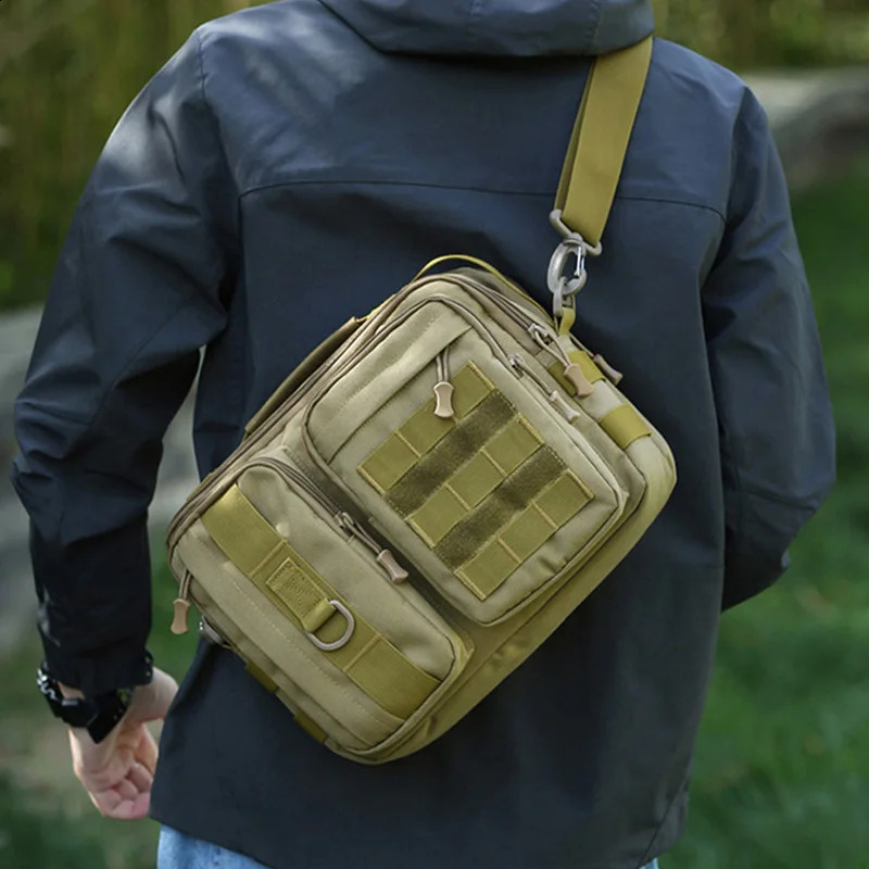 Trekking Tactical Handbags Shoulder Bag Camping for Man Hiking Travel Climbing Fishing Sling Crossbody Outdoor Weekend Molle Bag 250522