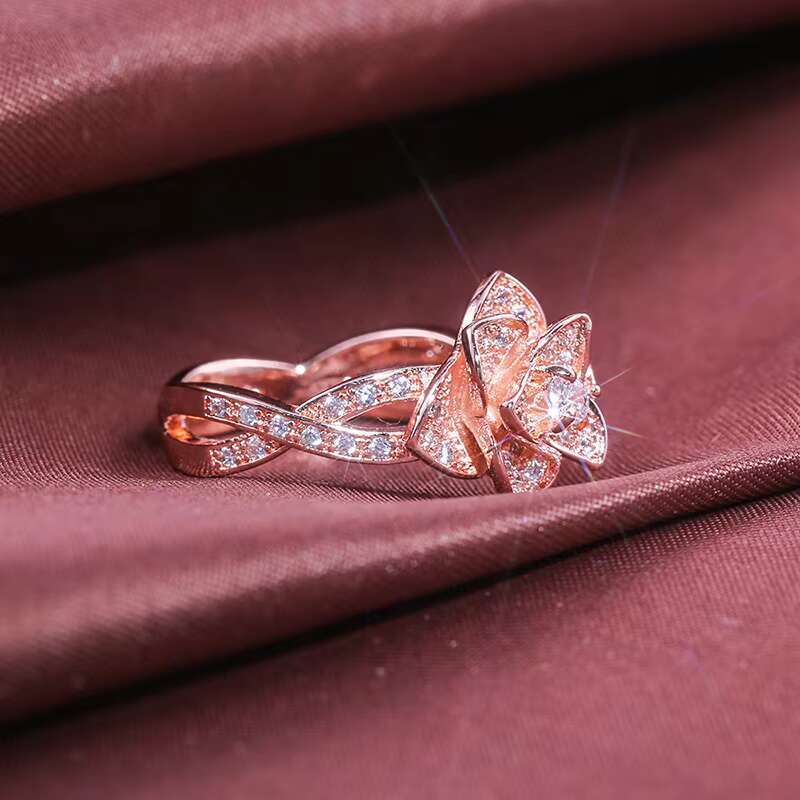 Designer ring Luxury Fashion Women Jewelry Rings Female Diamond Bridal Engagement Wedding Ladies Trendy Finger Ring