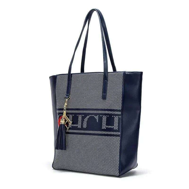 Simple Shopping Tote Multi-Functional Business Shoulder Bag, Fashion Design Large Capacity Women's Handbag