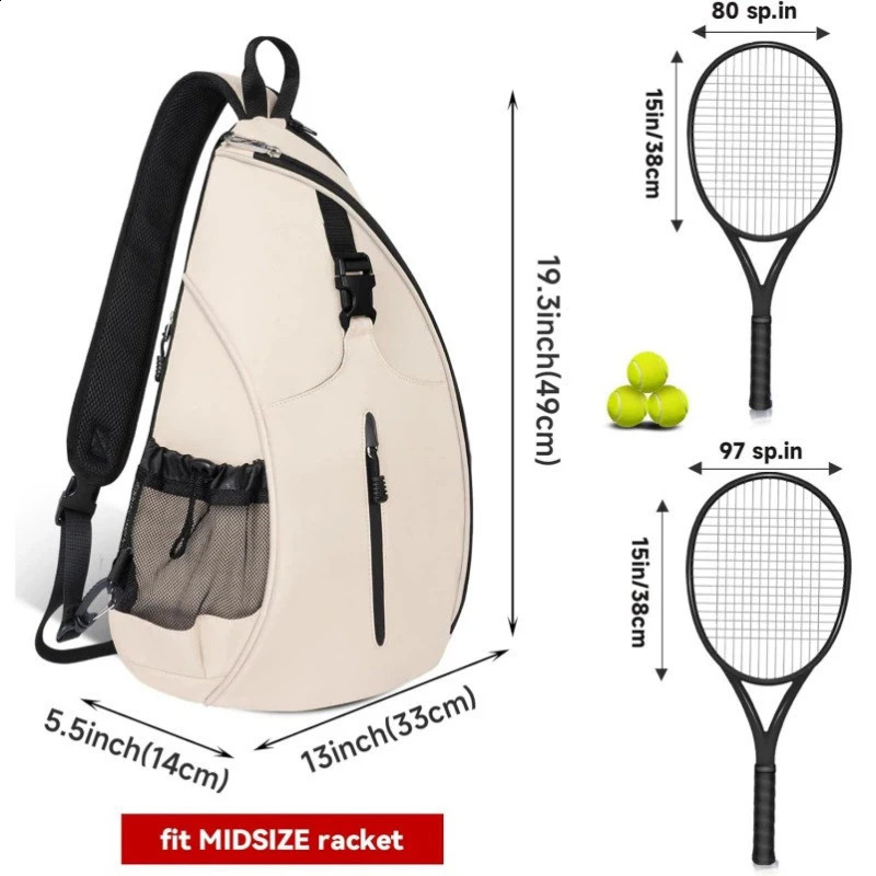 Badminton Training Bags Tennis Backpack Large Capacity Racket Storage Pack Pique Ball Sports Crossbody Bag with Bottle Pocket 250528