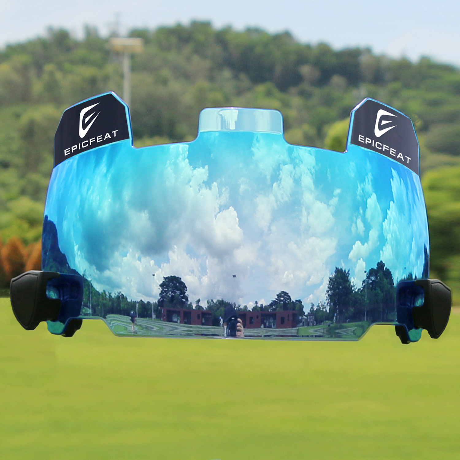 American football helmet visor, football sun visor, spherical mirror, universal one-size-fits-all, suitable for helmets of all sizes.