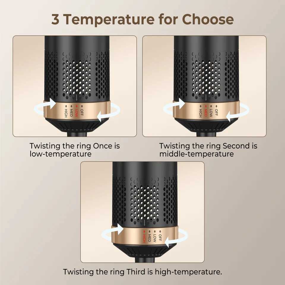 5 in 1 Electric Hair Dryer Comb Hair Straightener Comb Negative Ion Curling Iron Styling Tools Multifunctional Hot Air BrushXJ250528
