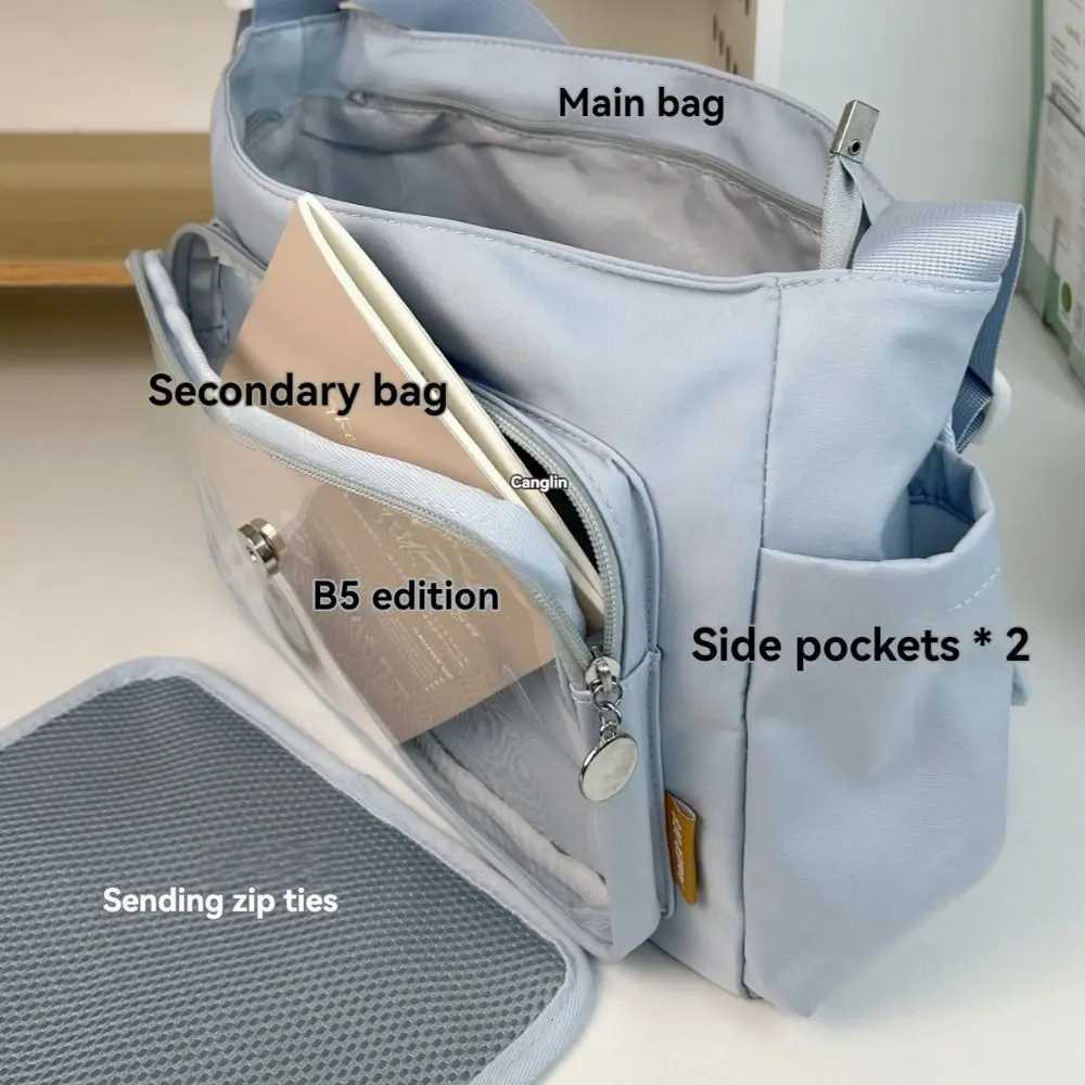 New Y2K Transparent Crossbody Bag Lightweight Japanese JK Ita Bag Waterproof DIY Display Plate Harajuku School BagsXJ2520528