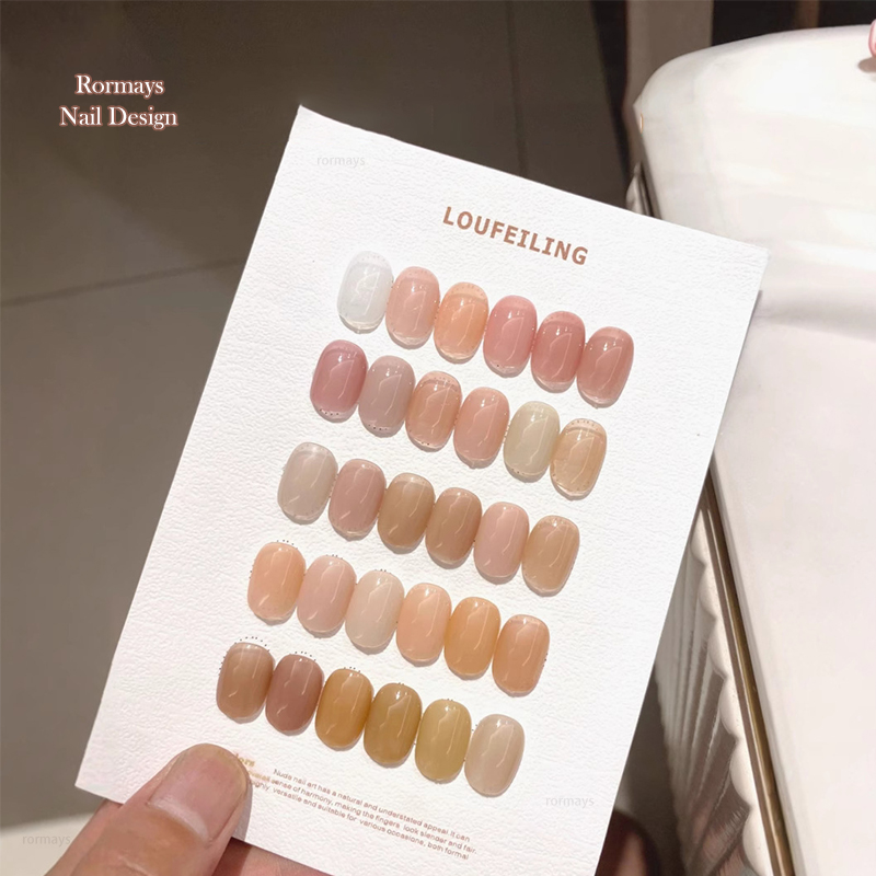 Rormays Skin Nude gel Polishing 30PCS Mixed Varnish Semi permanent Jelly Color Ultraviolet Jade Grease Pink Finish Salon Nail Factory Wholesale