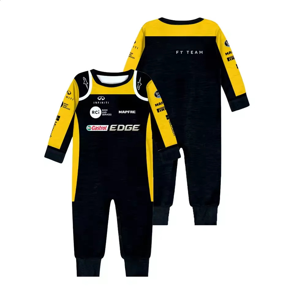 Racing Competition Outdoor Extreme Sports Baby Jumpsuit Selling SpringAutumn Printed Cotton Baby BoyGirl Sleepwear 250528