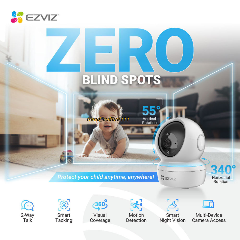 EZVIZ 2MP C6N 4MP Full HD Resolution Pan & Tilt Wireless Security / CCTV Camera