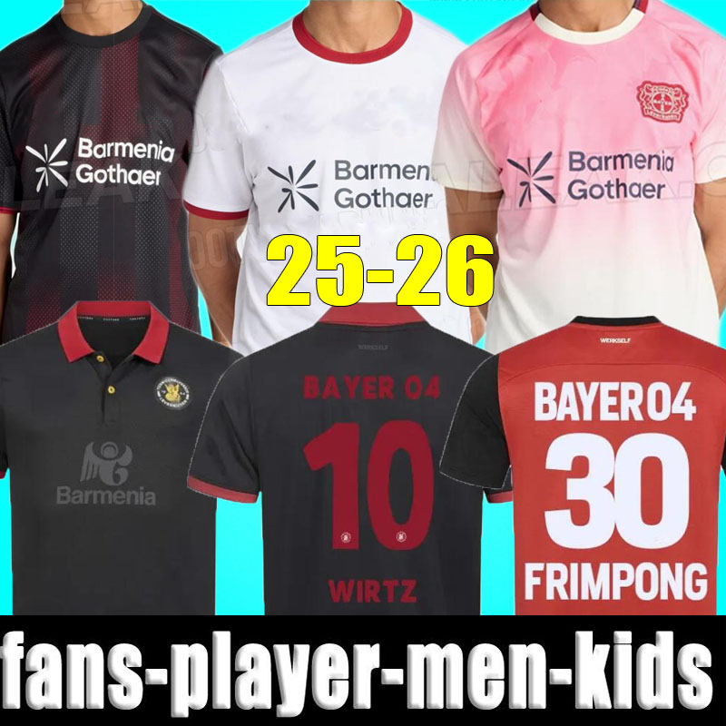 25 26 Bayer 04 Leverkusens Soccer Jerseys 120th special WIRTZ 2025 2026 HOFMANN B.IGLESIAS TERRIER ALEIX GARCIA BONIFACE PALACIOS Men kids kit Football Shirt
