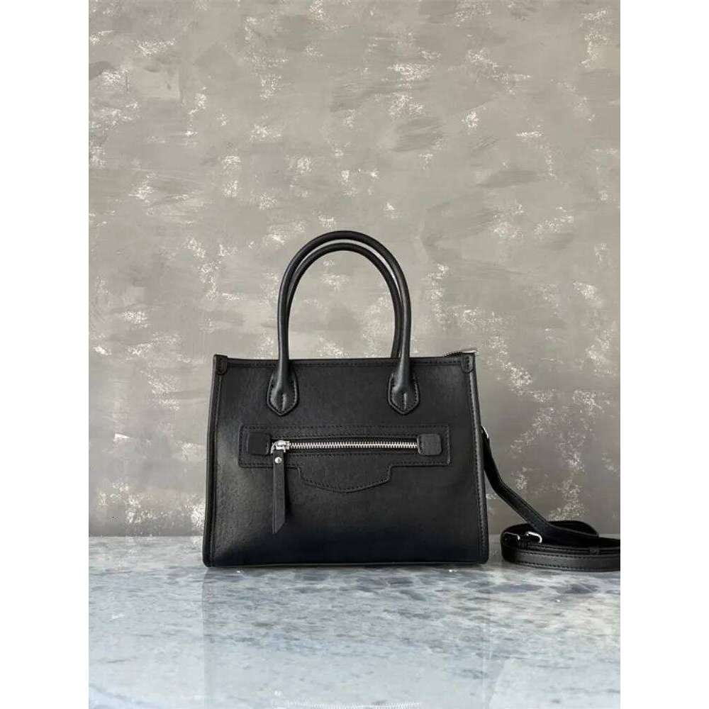 Office Ladies Single Shoulder Bag Solid Color Zip Fashion Satchels Genuine Leather Handbag Totes Design Women Messenger Bags New