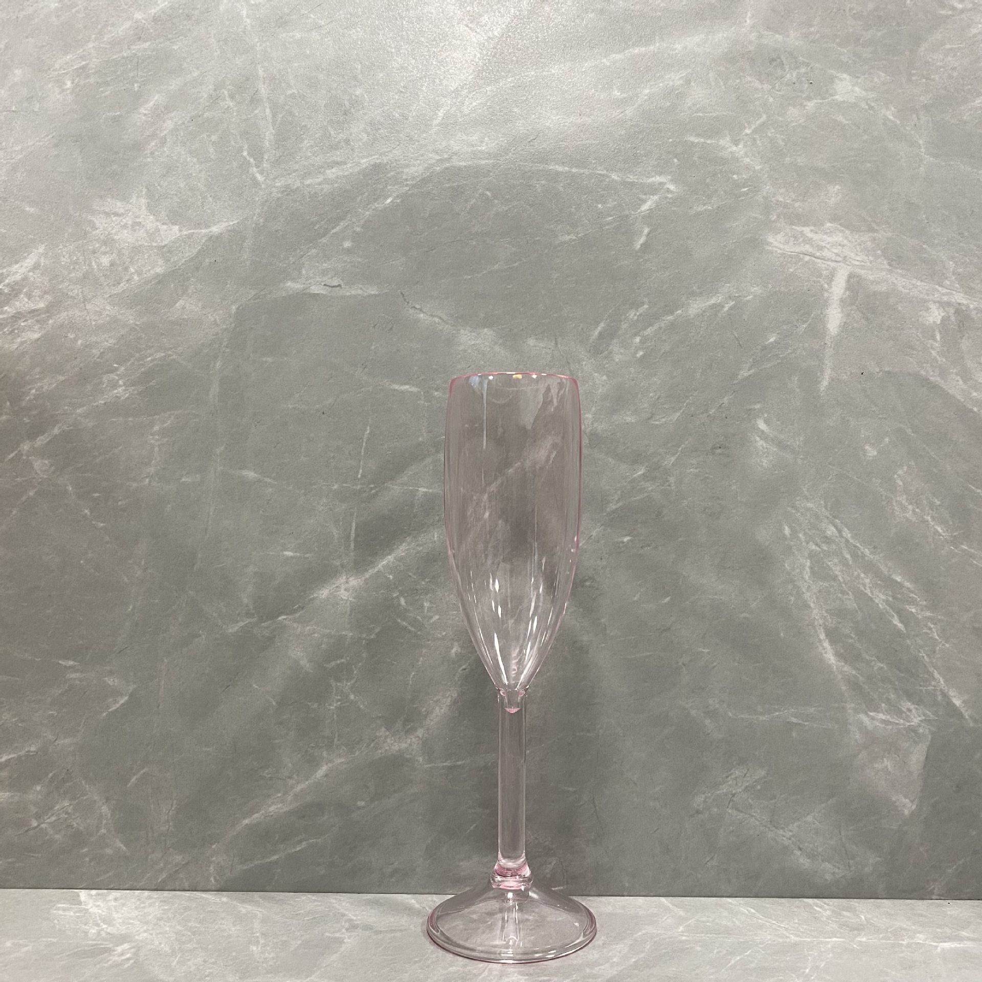 6oz plastic Champagne Flutes acrylic wine glasses goblet Acrylic Veuve Pink black white Wholesale Party Wine goblets Cups 180ml