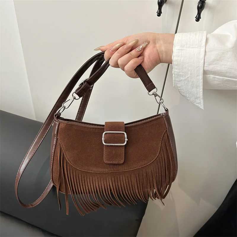 Vintage Tassel Crossbody Bags For Womens Gift Casual Adjustable Strap Fringe Shoulder Bag For Daily Use/Leisure Vacation XJ2520528